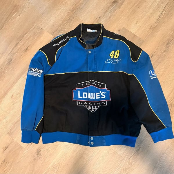 Winners Circle Nascar Jimmie Johnson #48 Lowe's Racing Team Twill Jacket