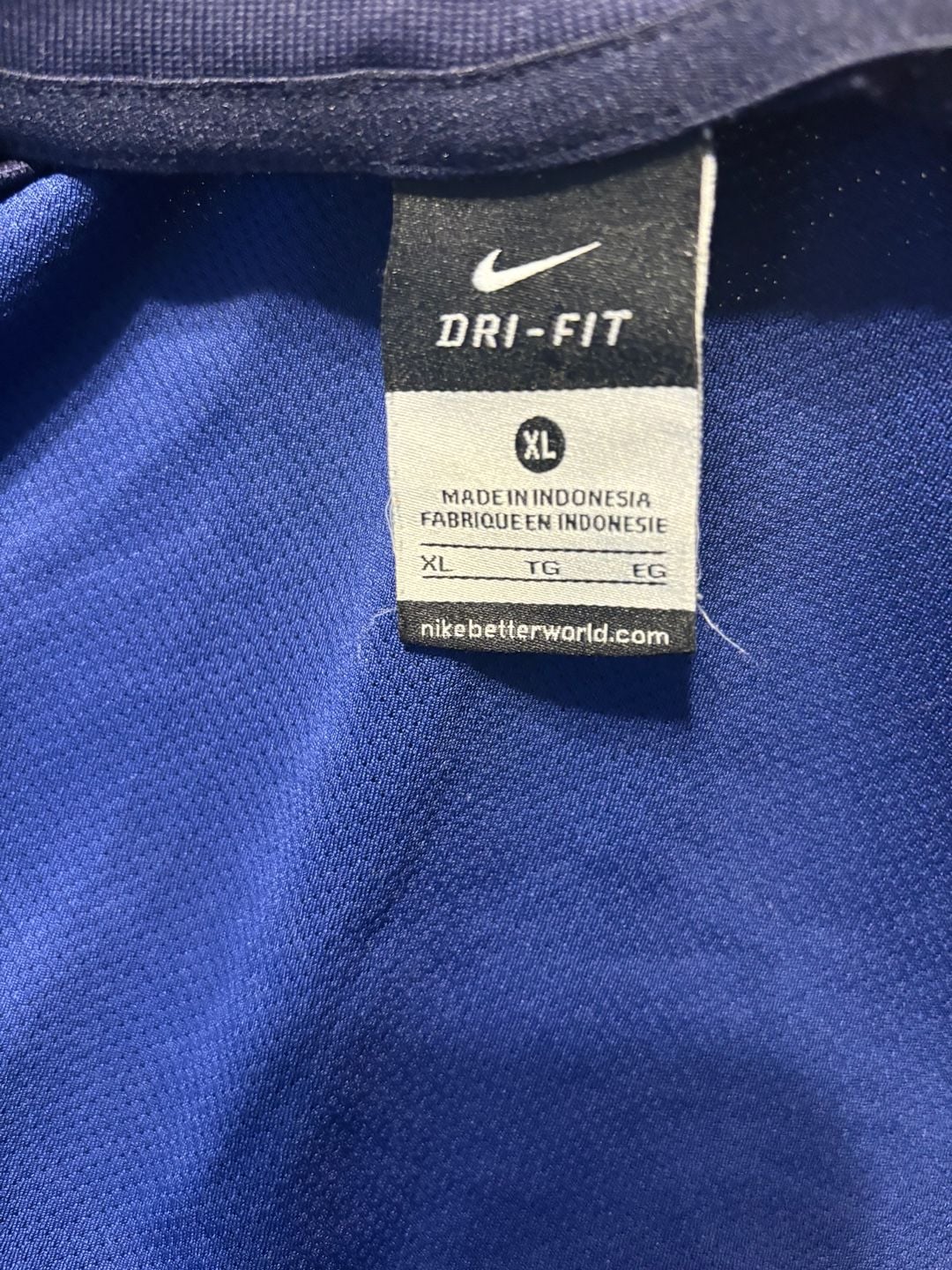 Nike Dri-Fit Authentic Long Sleeve Goalkeeper Style Jersey Men’s XL Blue 4