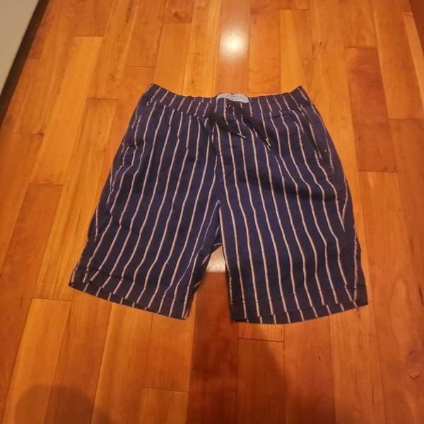 Mens pd&c Craftsmanship Stretch Striped Drawstring Shorts