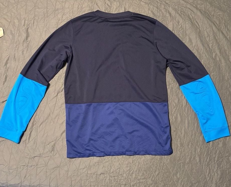 Nike Dri-Fit Authentic Long Sleeve Goalkeeper Style Jersey Men’s XL Blue 3