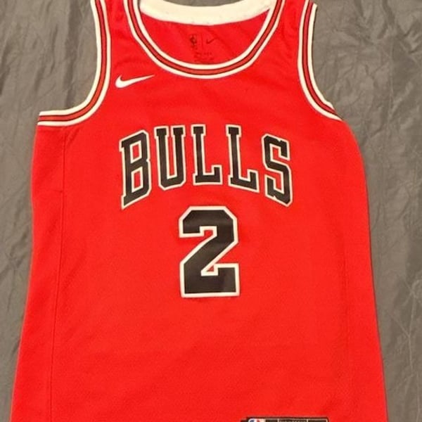Nike Chicago Bulls Lonzo Ball Icon Edition Swingman Jersey Size Small