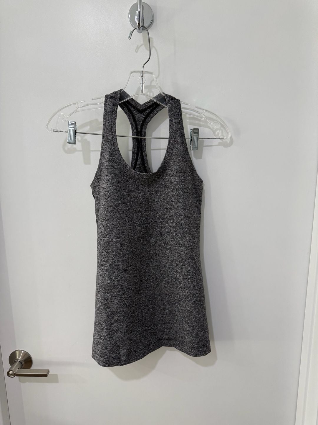Lululemon Athletica Heathered Grey Racerback Athletic Tank Top 2