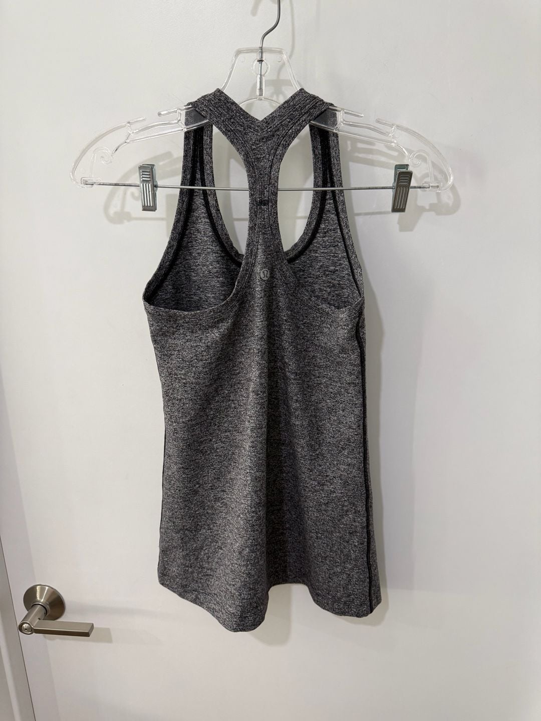 Lululemon Athletica Heathered Grey Racerback Athletic Tank Top 3