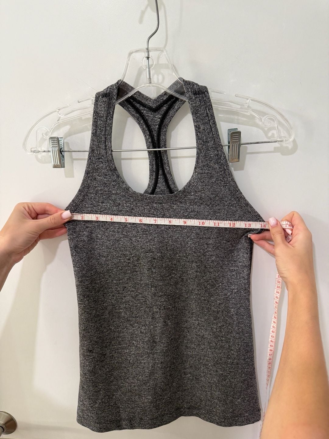 Lululemon Athletica Heathered Grey Racerback Athletic Tank Top 4