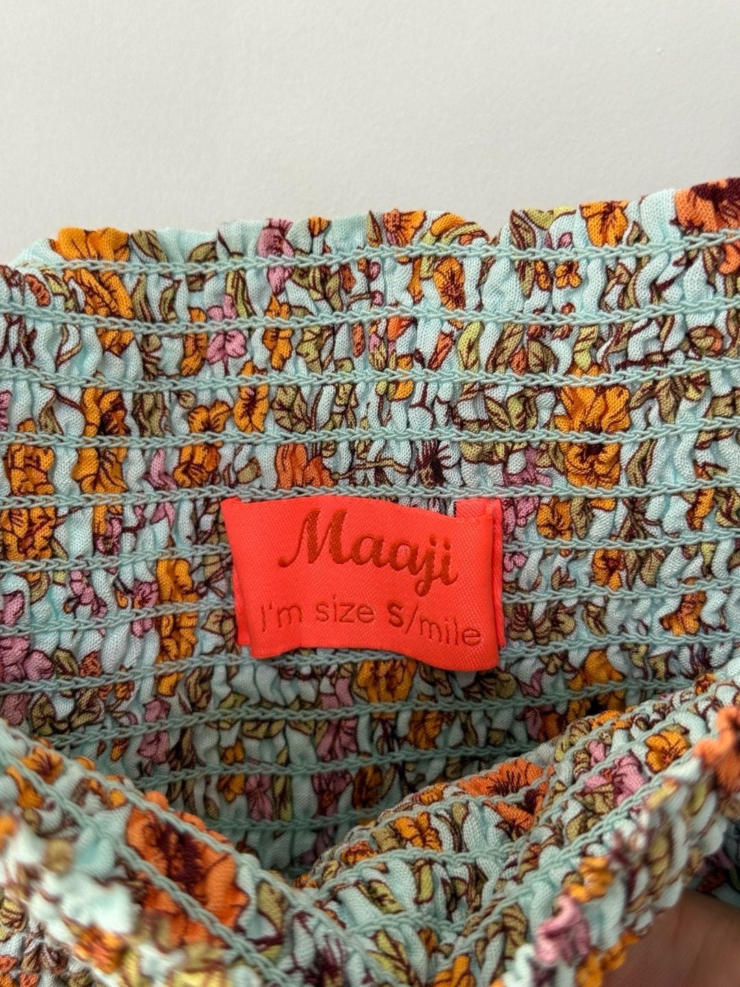 Maaji Floral Ruffle Mini Skirt with Smocked Waist 5