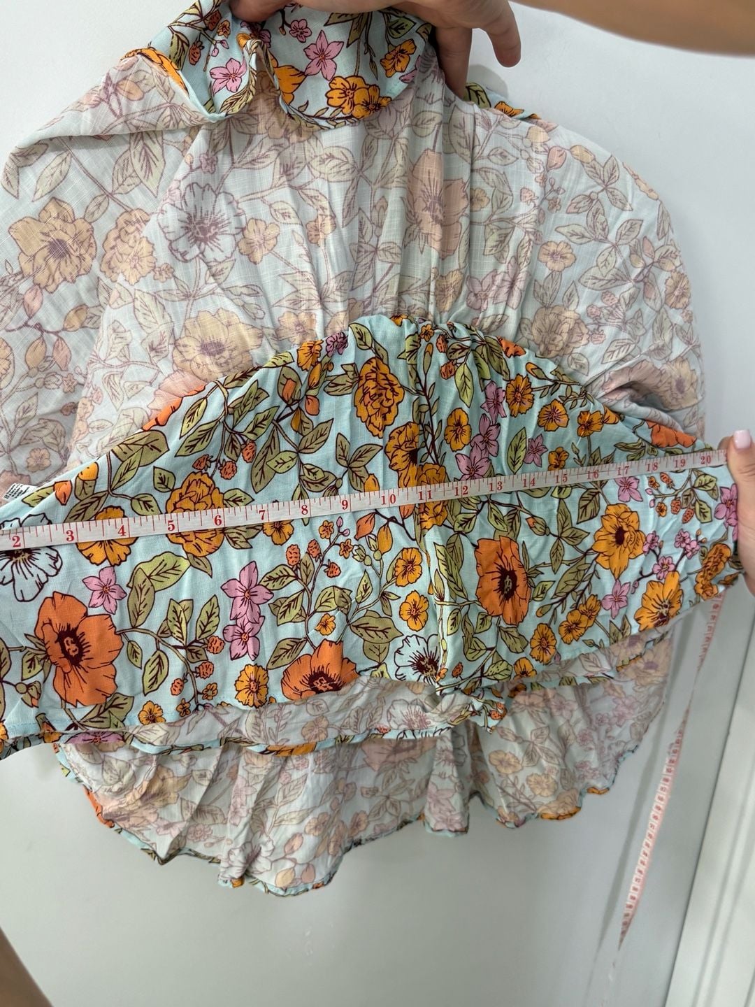 Maaji Floral Ruffle Mini Skirt with Smocked Waist 8