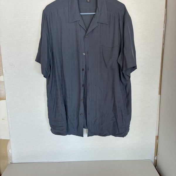 Croft & Barrow Men's Charcoal Grey Textured Resort Button-Down Shirt
