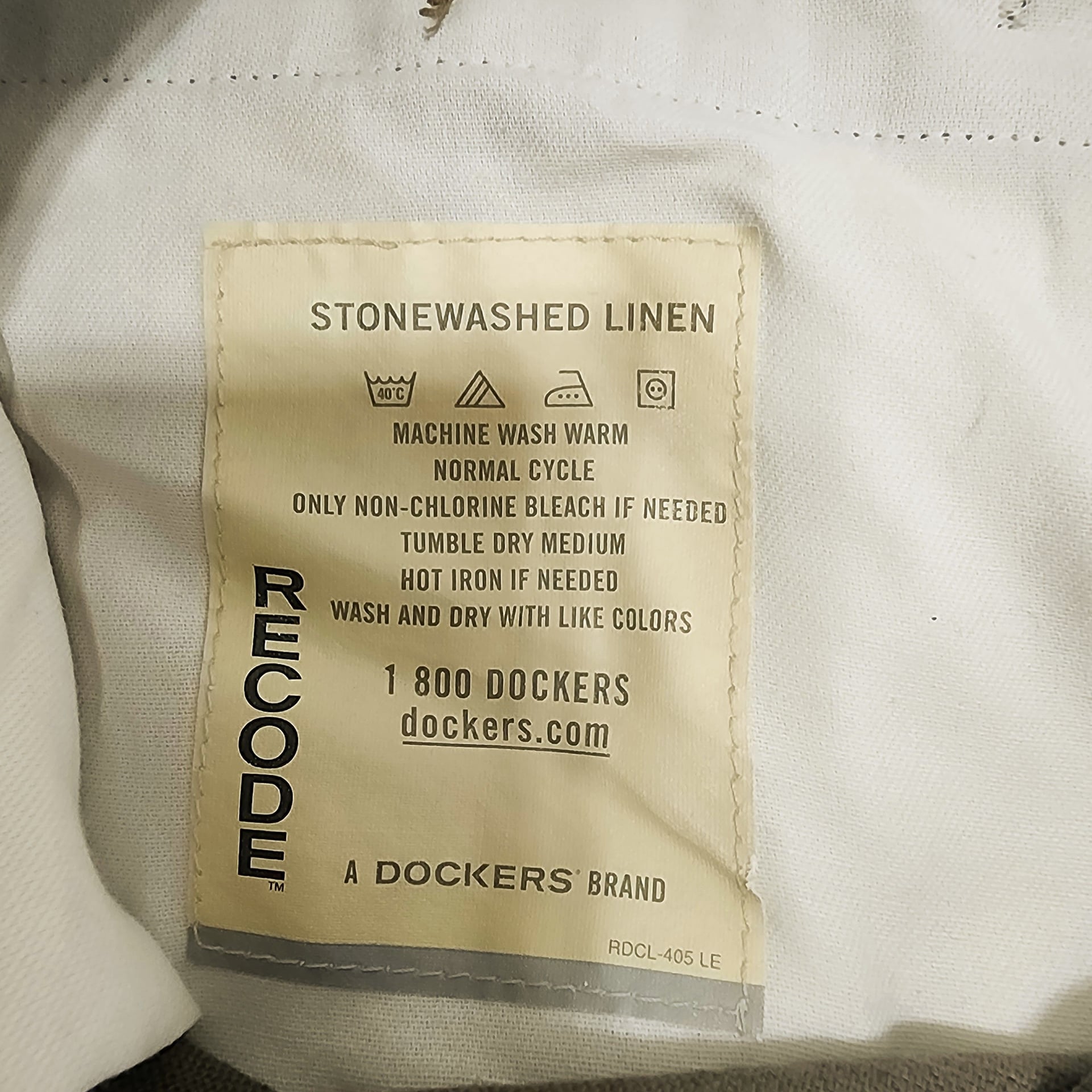Dockers Recode Men's Pleated Linen Blend Retro Shorts Olive Size 36 6