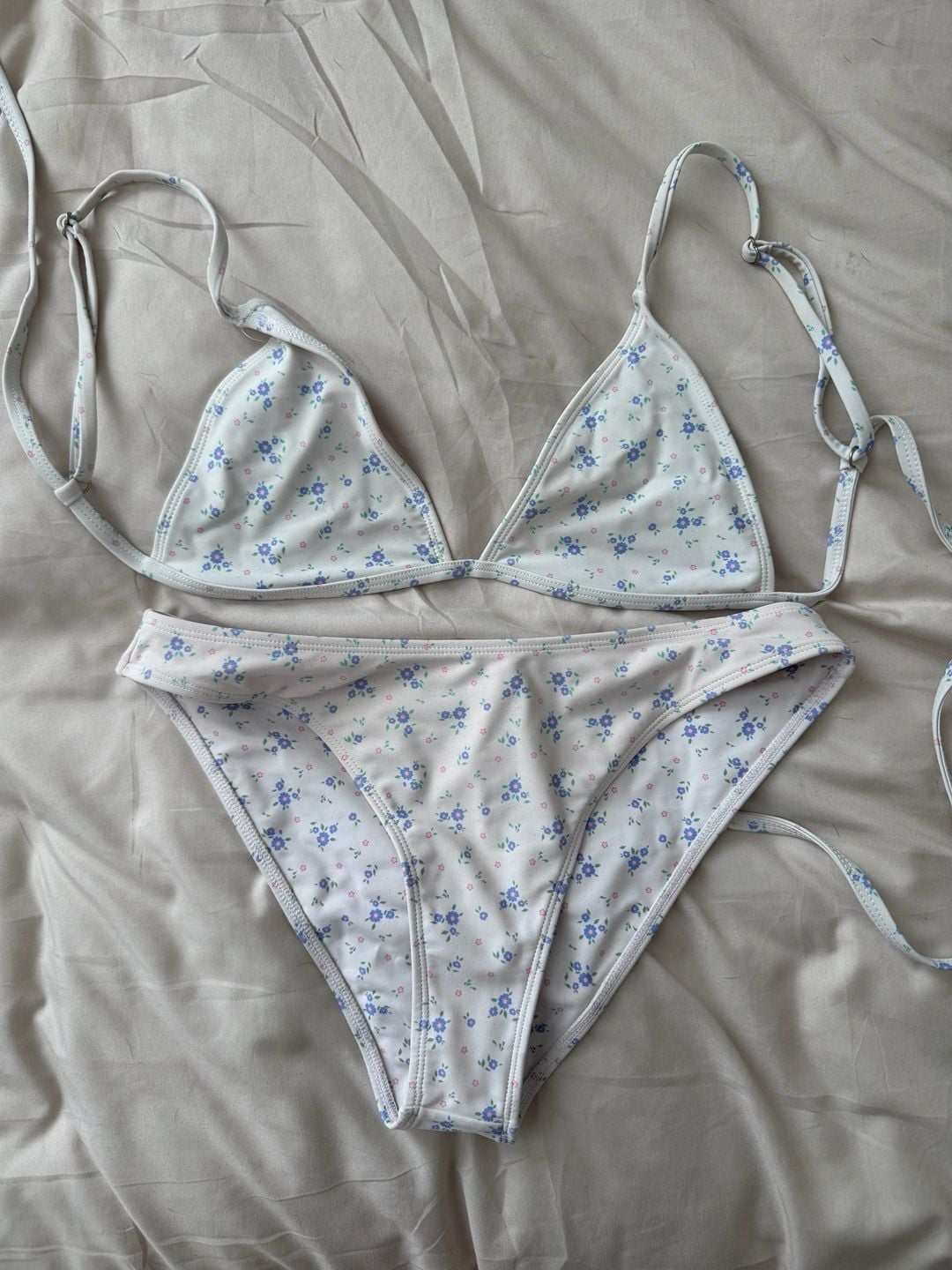 KOANA SWIM Ditsy Floral Print Triangle Bikini Set 1