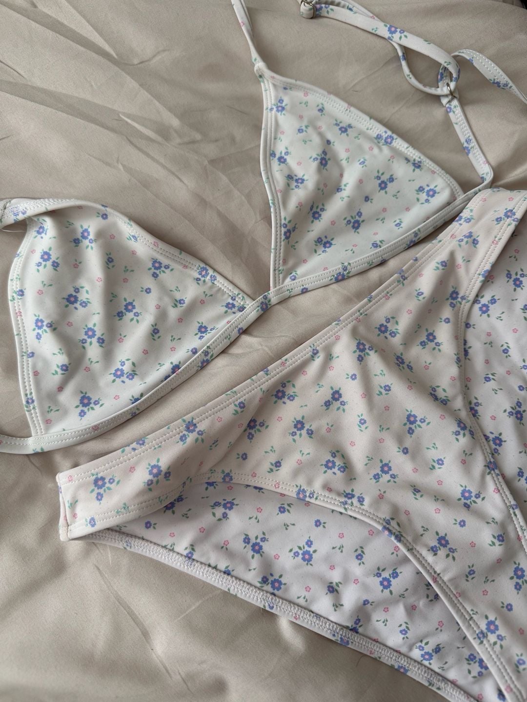 KOANA SWIM Ditsy Floral Print Triangle Bikini Set 2