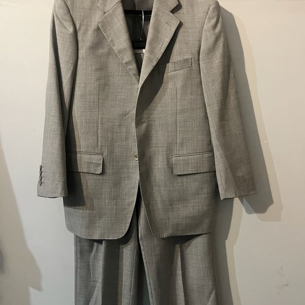 Mantoni Collezione Milano Italy Gray Super 140's Wool 2-Piece Suit 003-0072