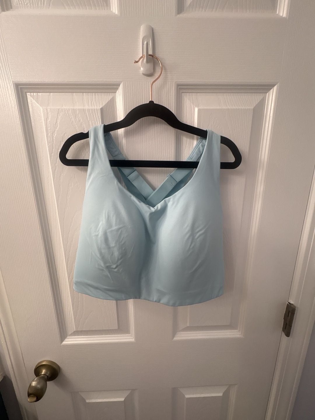 Lululemon Enlite Bra High Support Cross Back Sports Bra, Light Blue, Size 36DDD 3