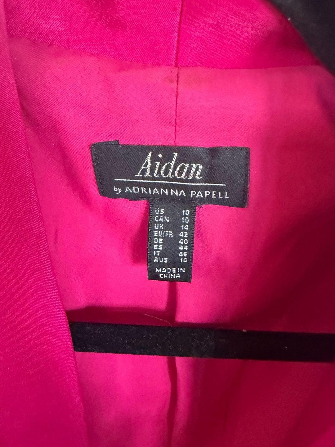 Aidan by Adrianna Papell Hot Pink Feather-Trim Tuxedo Mini Dress Blazer 4