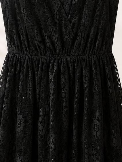 Love On A Hanger Sleeveless Black Lace Tiered Mini Dress 2