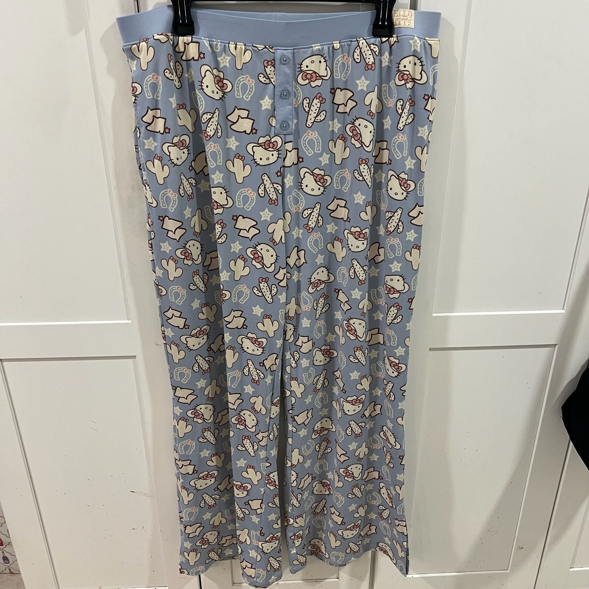 Hello Kitty Western Cactus Print Pajama Pants Size 2X 7