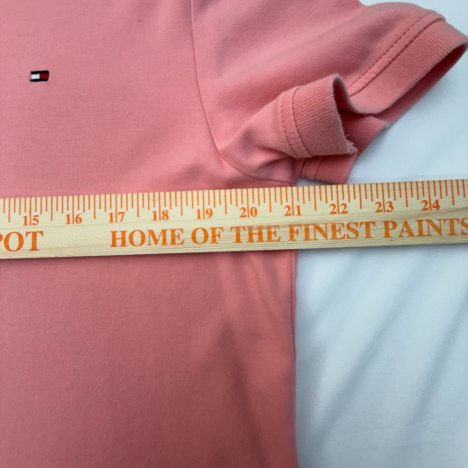 Tommy Hilfiger Men's Coral Pink Custom Fit Short Sleeve Polo Shirt Size M 6