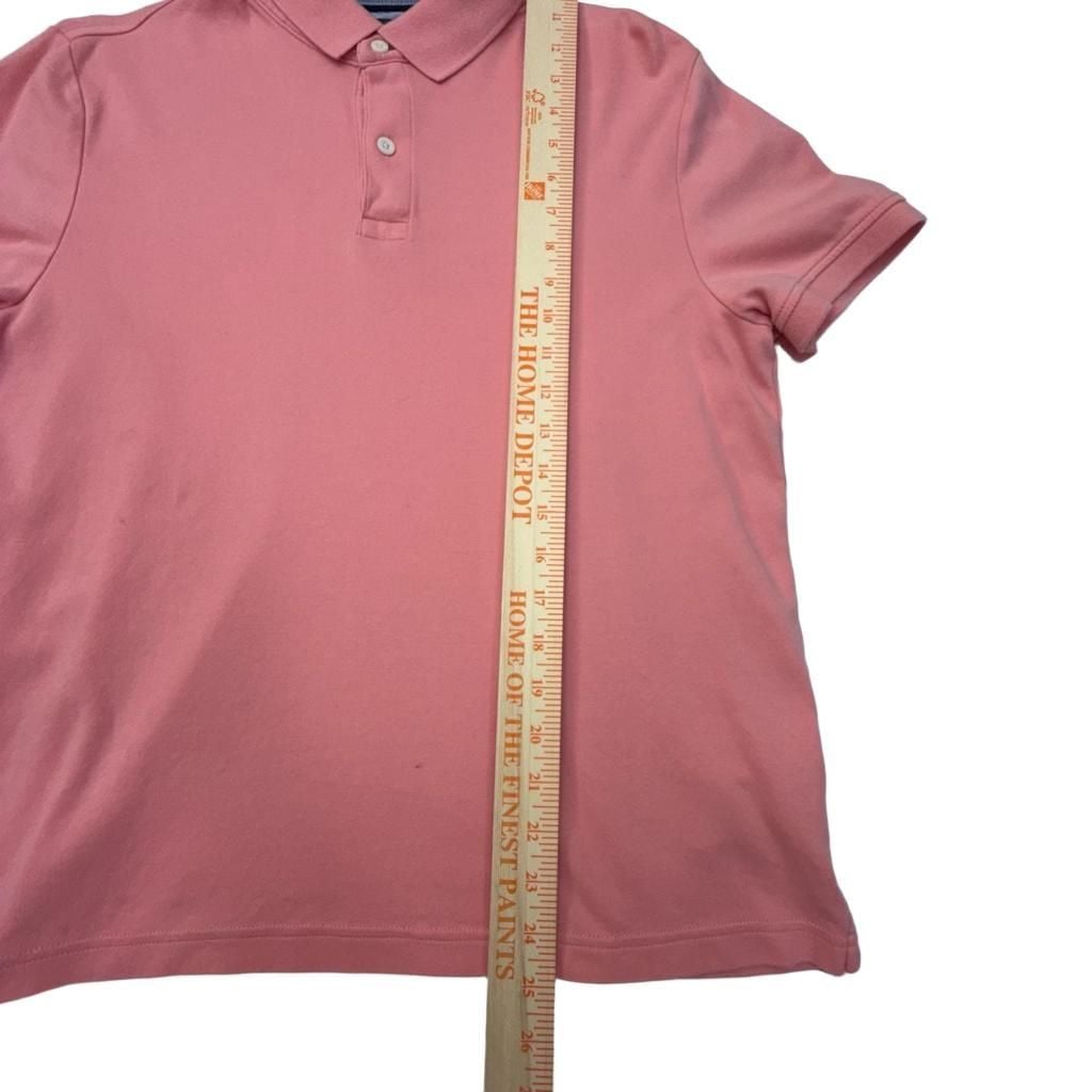 Tommy Hilfiger Men's Coral Pink Custom Fit Short Sleeve Polo Shirt Size M 5