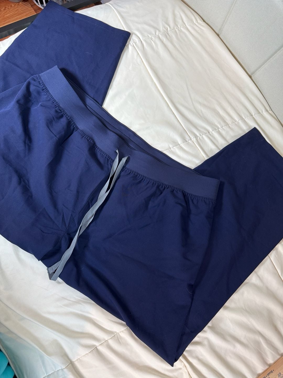 FIGS Technical Collection Livingston High-Waisted Scrub Pants Navy Blue Size 5XL 3