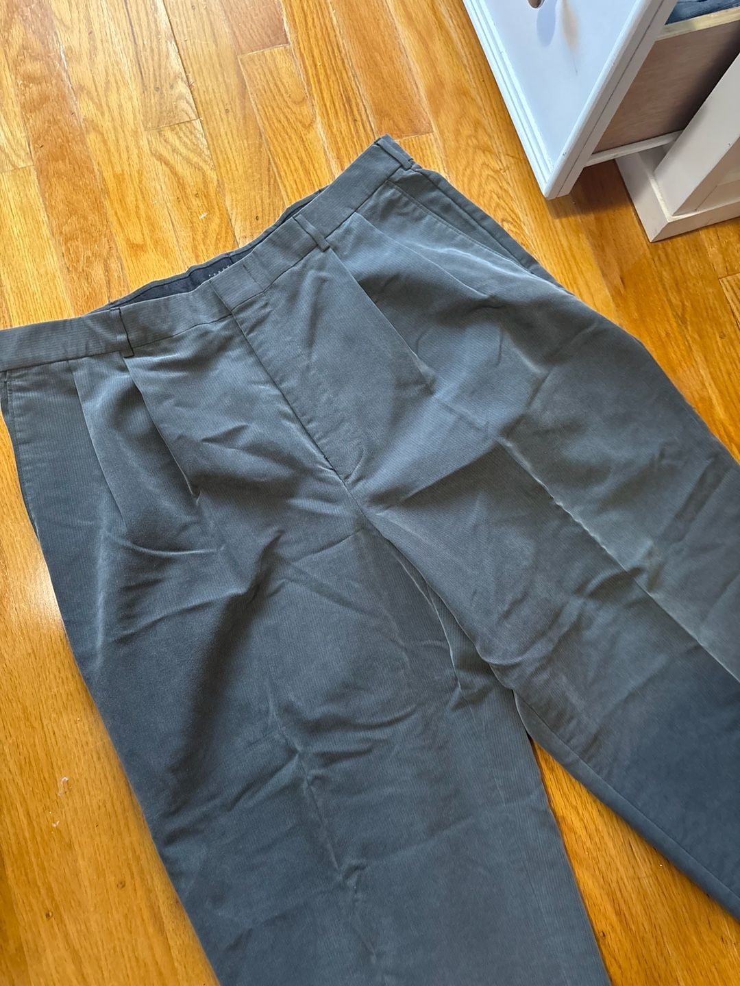 Vintage 90’s Perry Ellis Portfolio Men's Pleated Trousers Gray 36x30 3