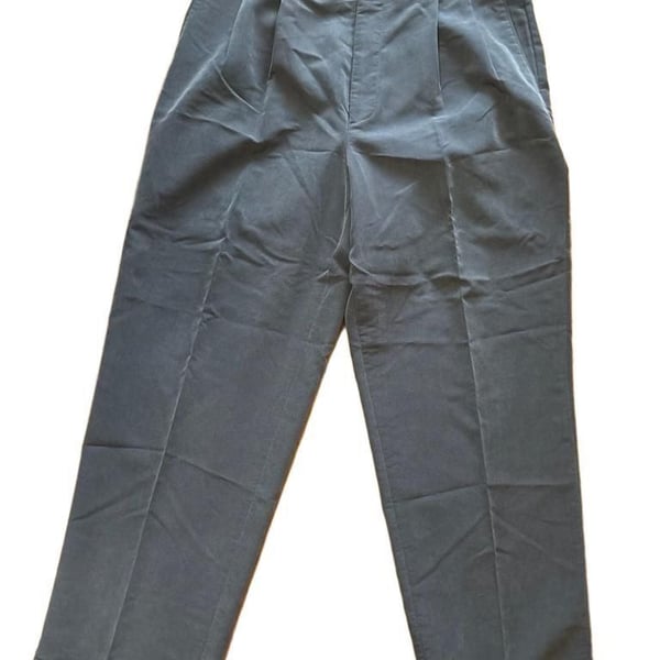 Vintage 90’s Perry Ellis Portfolio Men's Pleated Trousers Gray 36x30