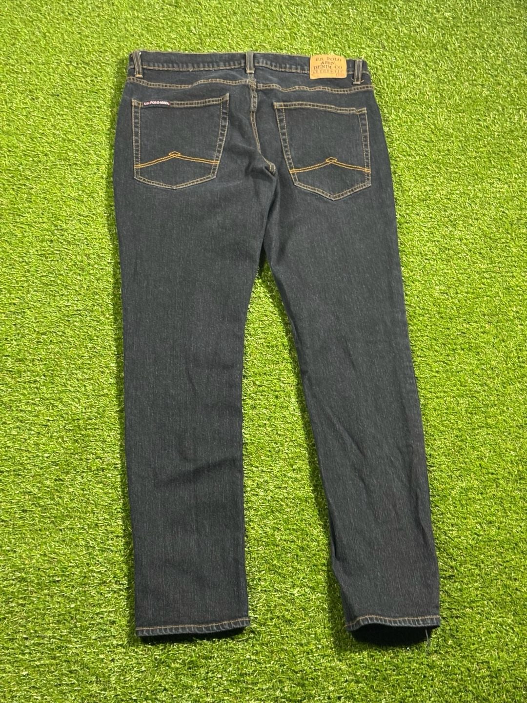 U.S. Polo Assn. Denim Co. Men's Straight Jeans Dark Wash 36 x 32 4