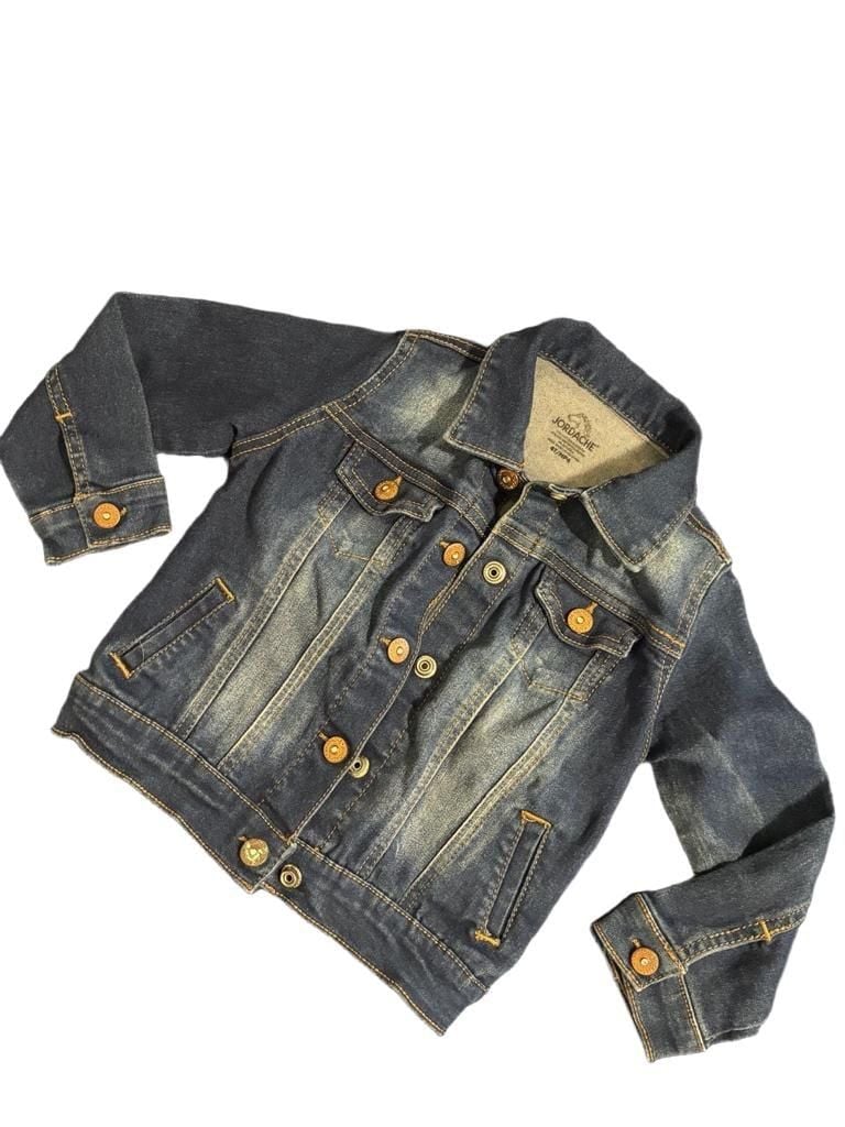Jordache Toddler Girl's Distressed Denim Jean Jacket Size 4T 2