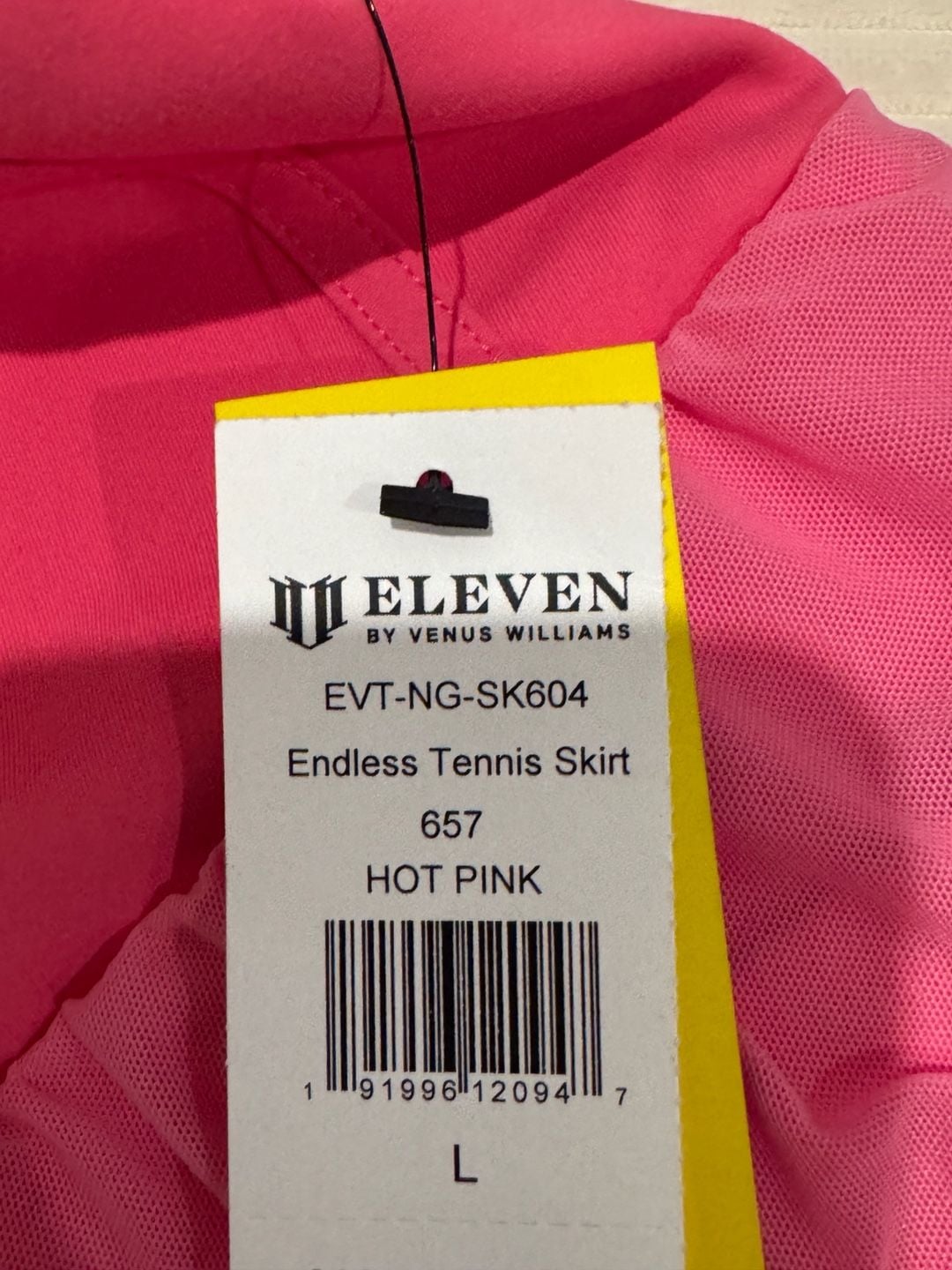 EleVen by Venus Williams Women's Endless Tennis Skirt, Hot Pink, 4