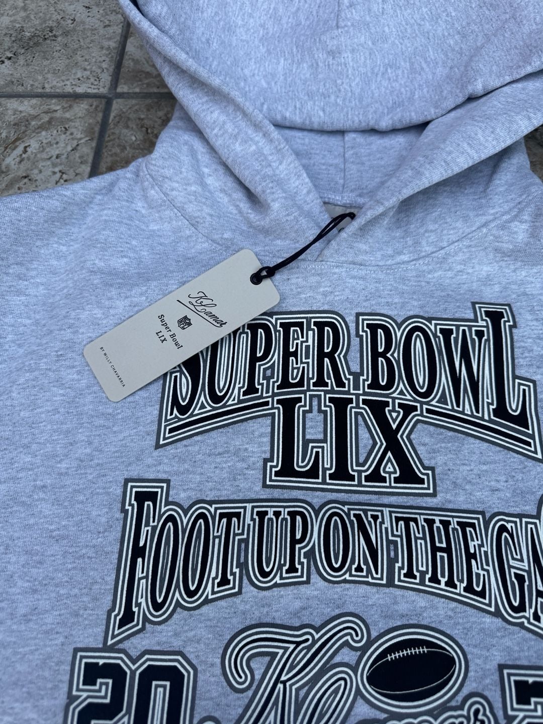 Kendrick Lamar x Willy Chavarria Super Bowl LIX Foot Up On The Gas Hoodie 3
