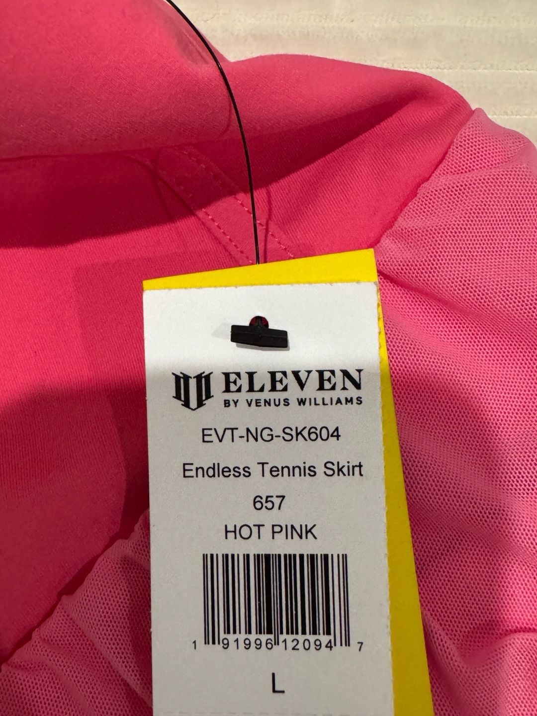 EleVen by Venus Williams Endless Tennis Skirt Hot Pink Size L 3