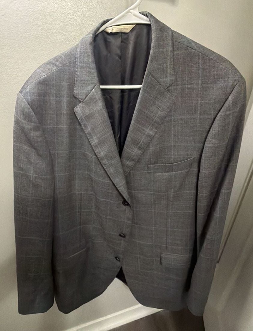 Samuelsohn H. Stockton Atlanta Men's Plaid Sport Coat Size 46L 3