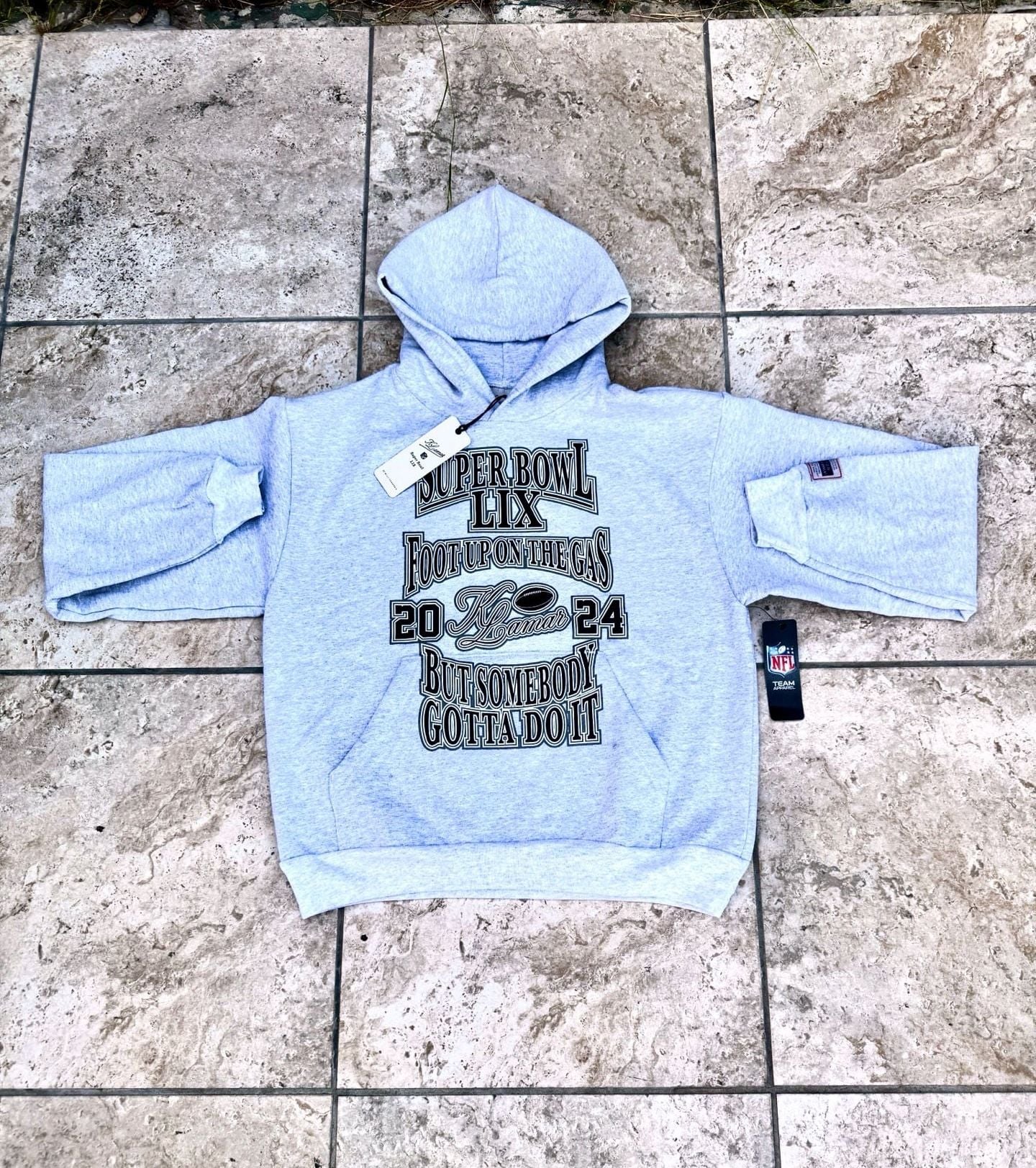 Kendrick Lamar x Willy Chavarria Super Bowl LIX Foot Up On The Gas Hoodie 2