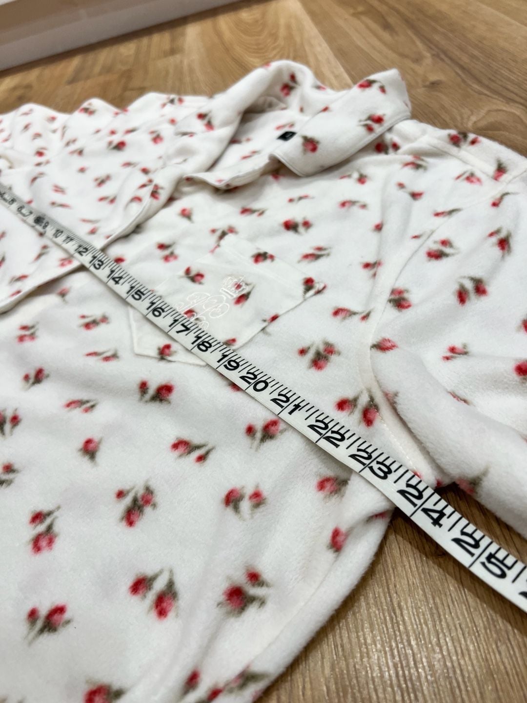 Lauren Ralph Lauren Women's Floral Print Fleece Notch Collar Pajama Set XL 7