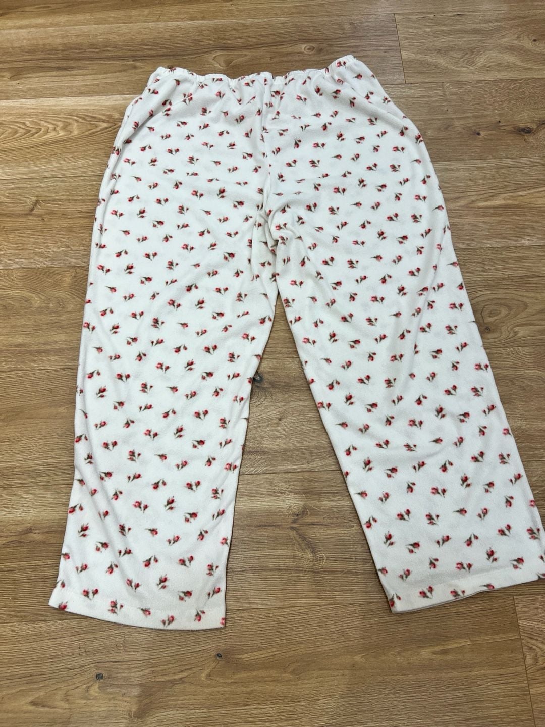 Lauren Ralph Lauren Women's Floral Print Fleece Notch Collar Pajama Set XL 9