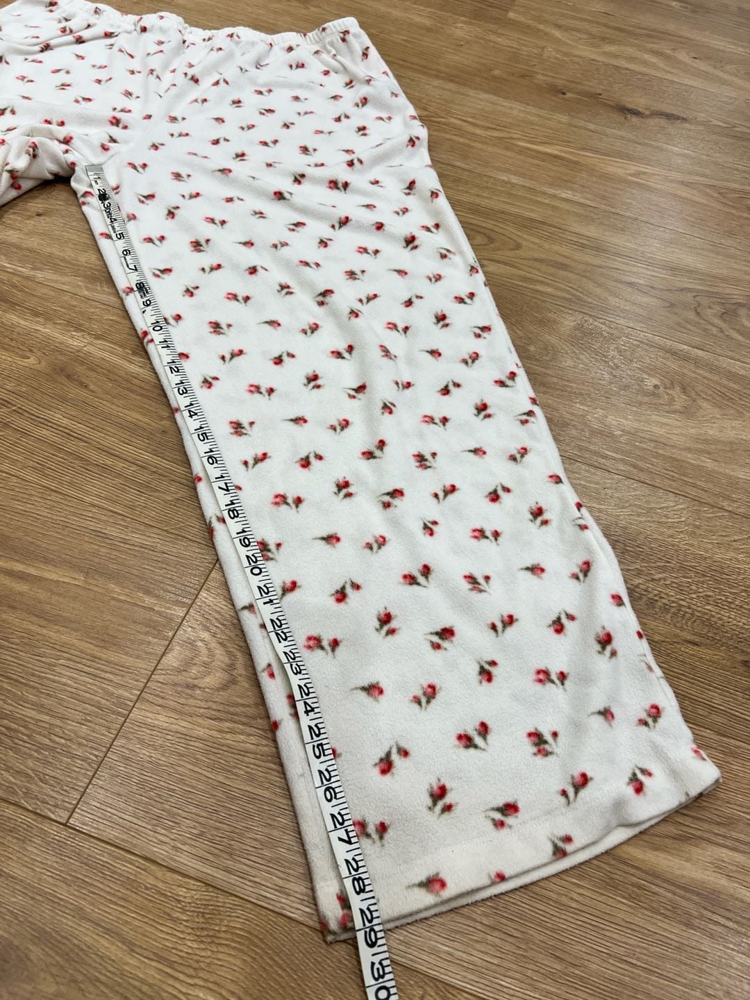 Lauren Ralph Lauren Women's Floral Print Fleece Notch Collar Pajama Set XL 10