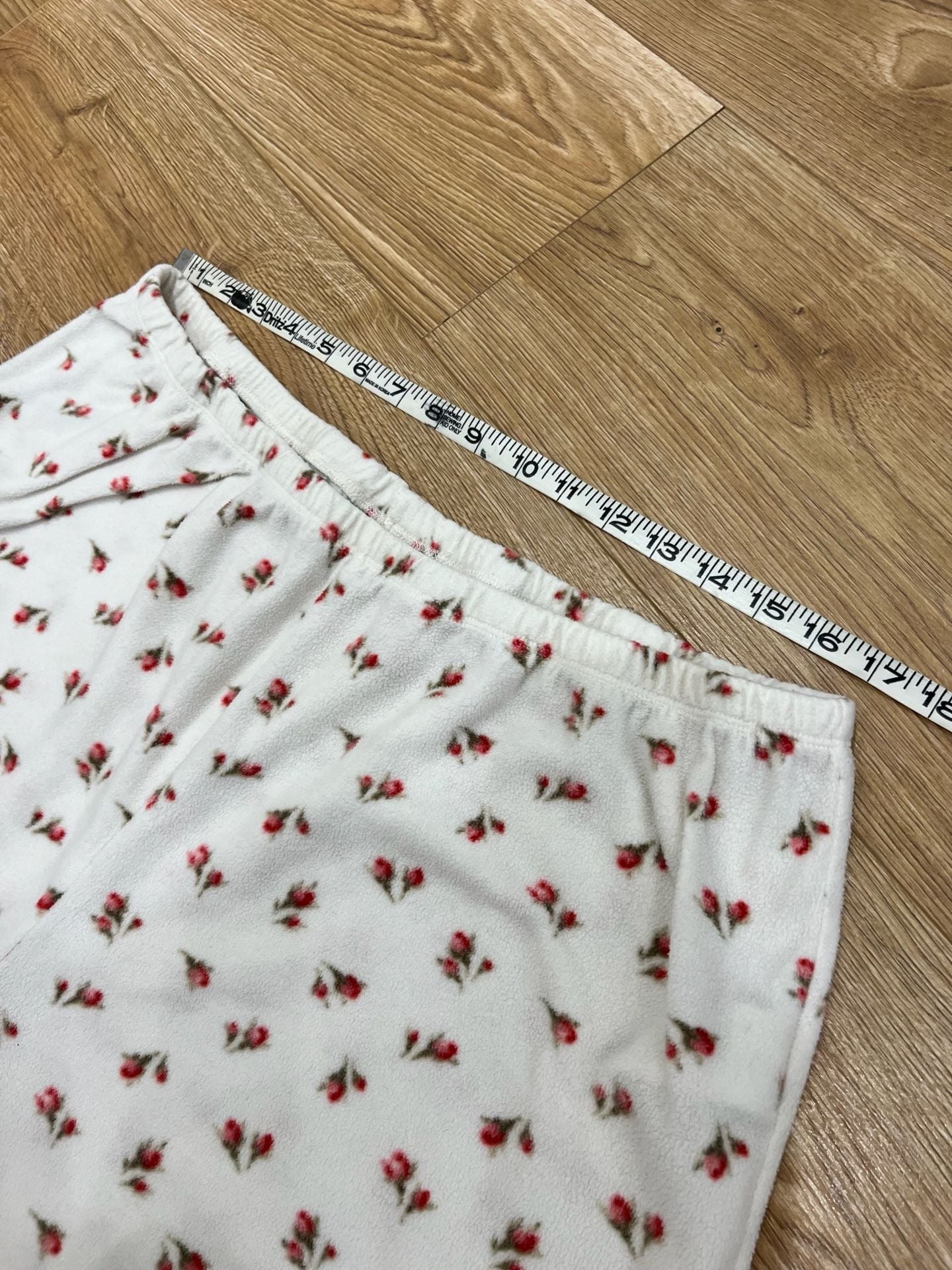 Lauren Ralph Lauren Women's Floral Print Fleece Notch Collar Pajama Set XL 13