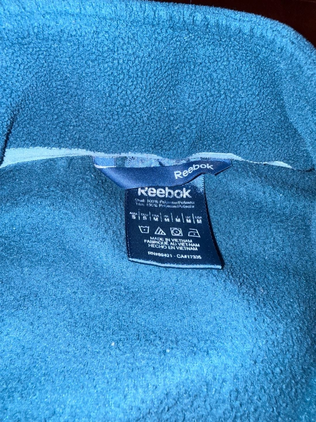 Reebok Men's Full Zip Fleece Jacket with Chest Pocket 5