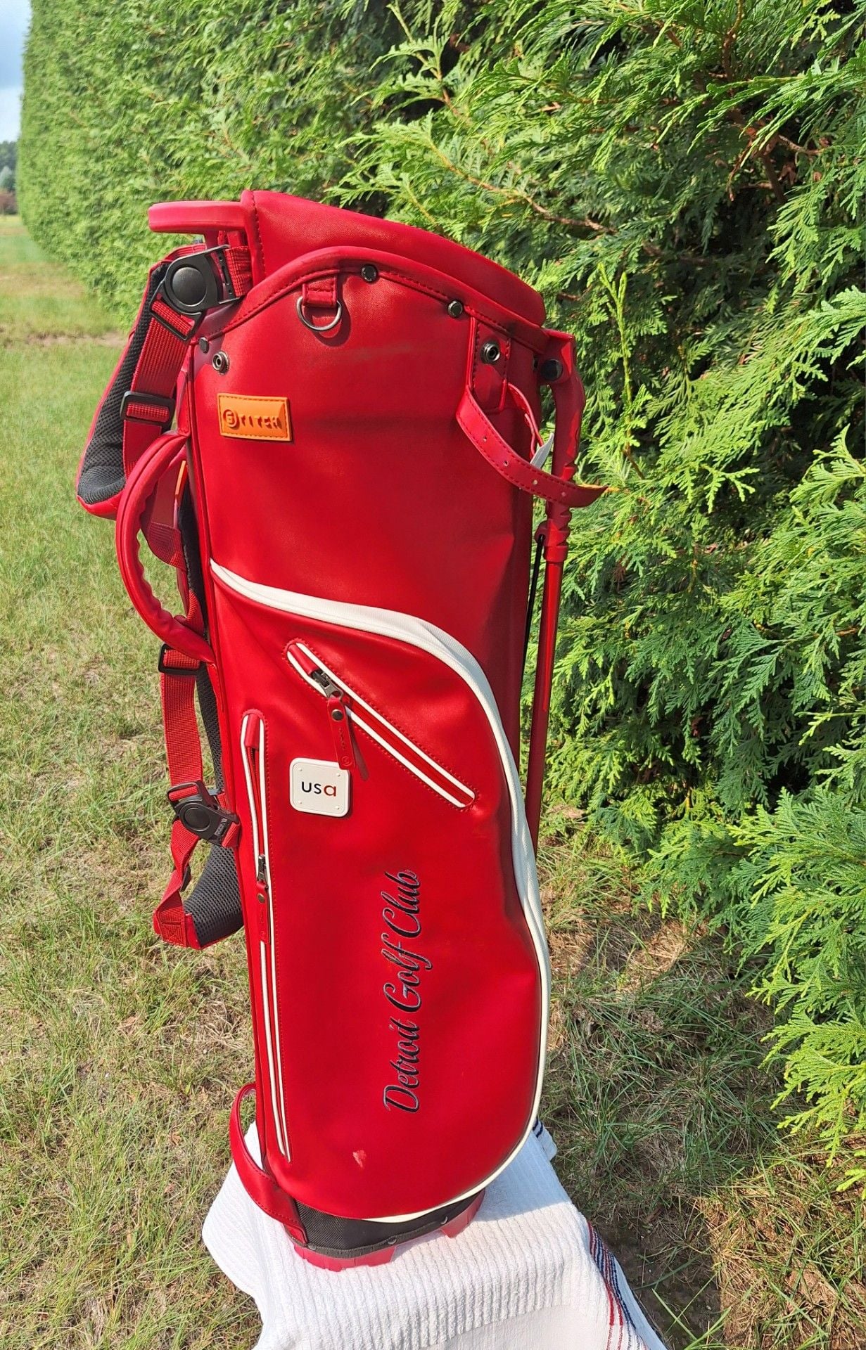 STITCH Golf Bag Custom Embroidered With DETROIT GOLF CLUB 3