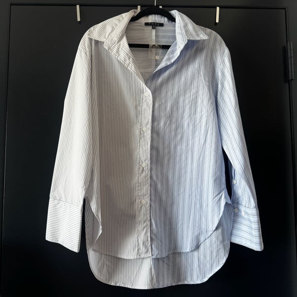 FORE Women's Asymmetric Contrast - long sleeve button down