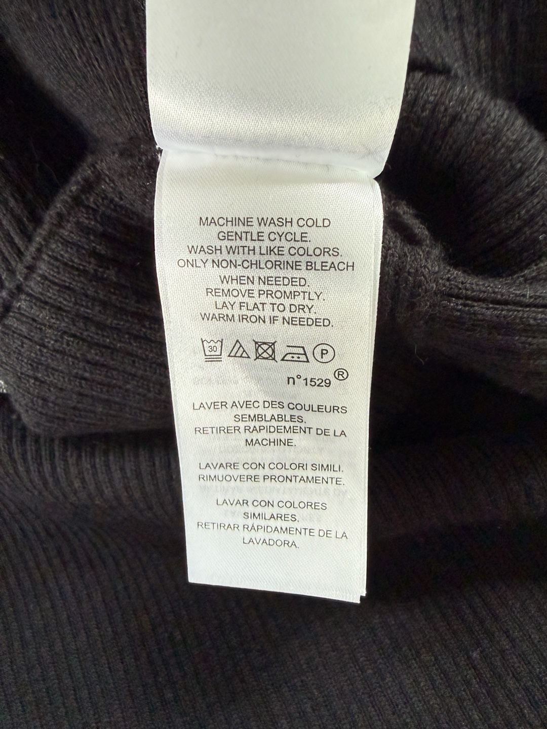 LAUREN Ralph Lauren Women's Black Ribbed Knit Sweater with Gold Tone Shoulder Buttons 10