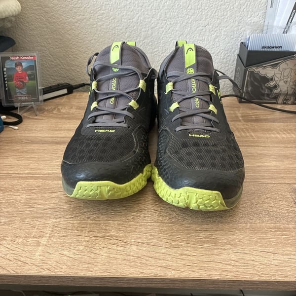 HEAD Motion Pro Men's size 13 Pickleball Shoes Black/Lime
