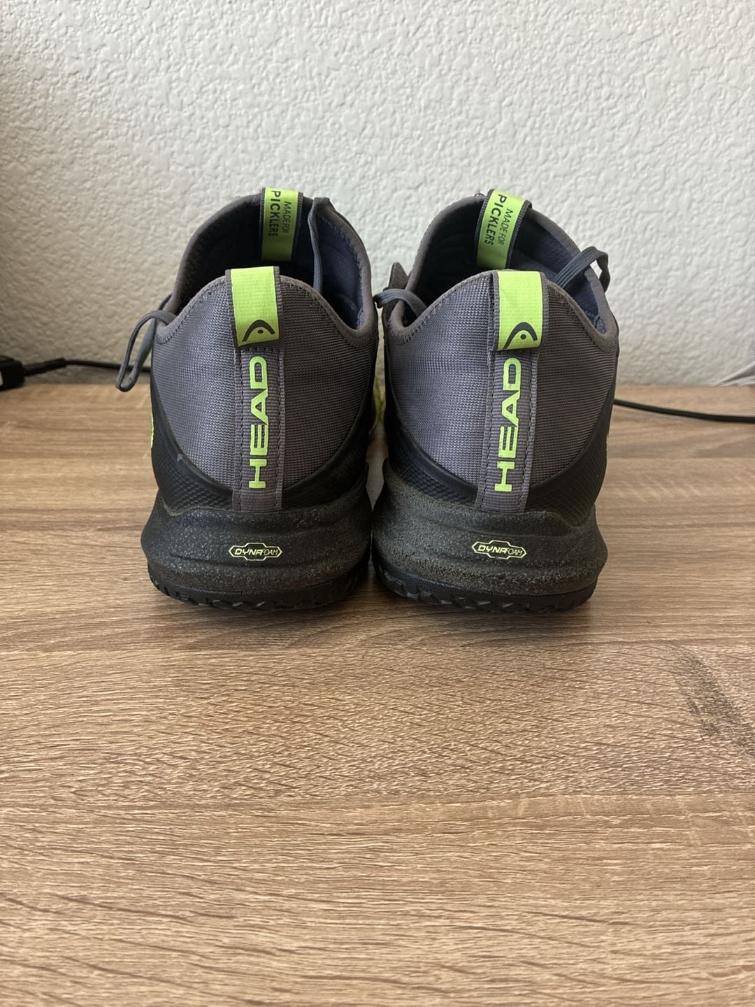 HEAD Motion Pro Men's size 13 Pickleball Shoes Black/Lime 4
