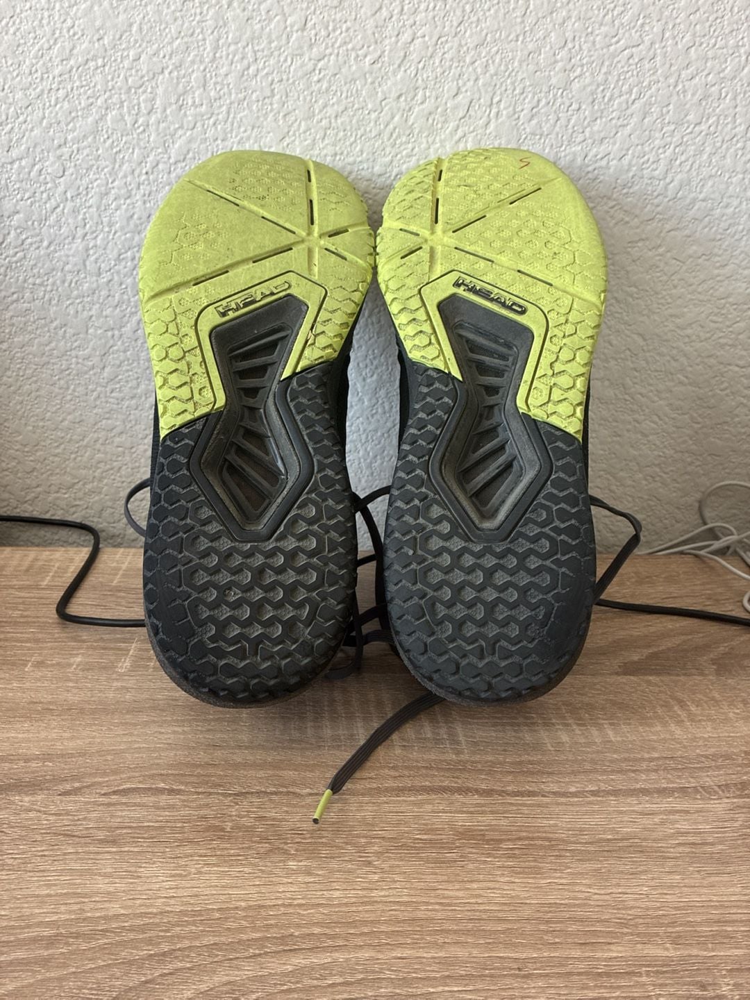 HEAD Motion Pro Men's size 13 Pickleball Shoes Black/Lime 5