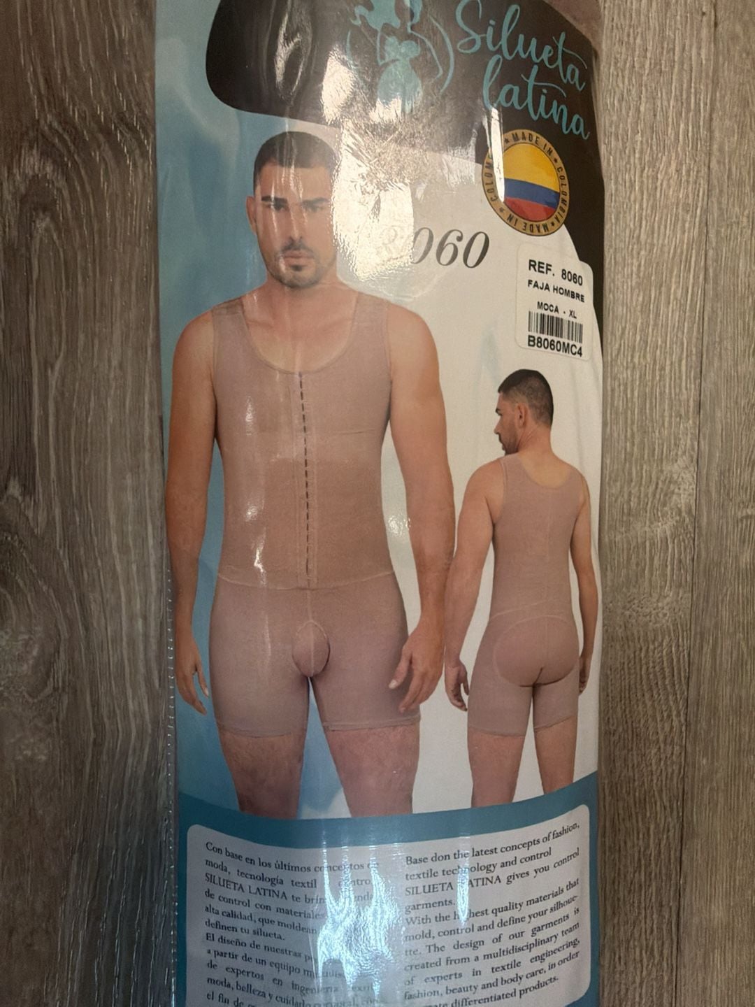 Silueta Latina Faja Hombre Ref. 8060 Compression Body Shaper XL 5