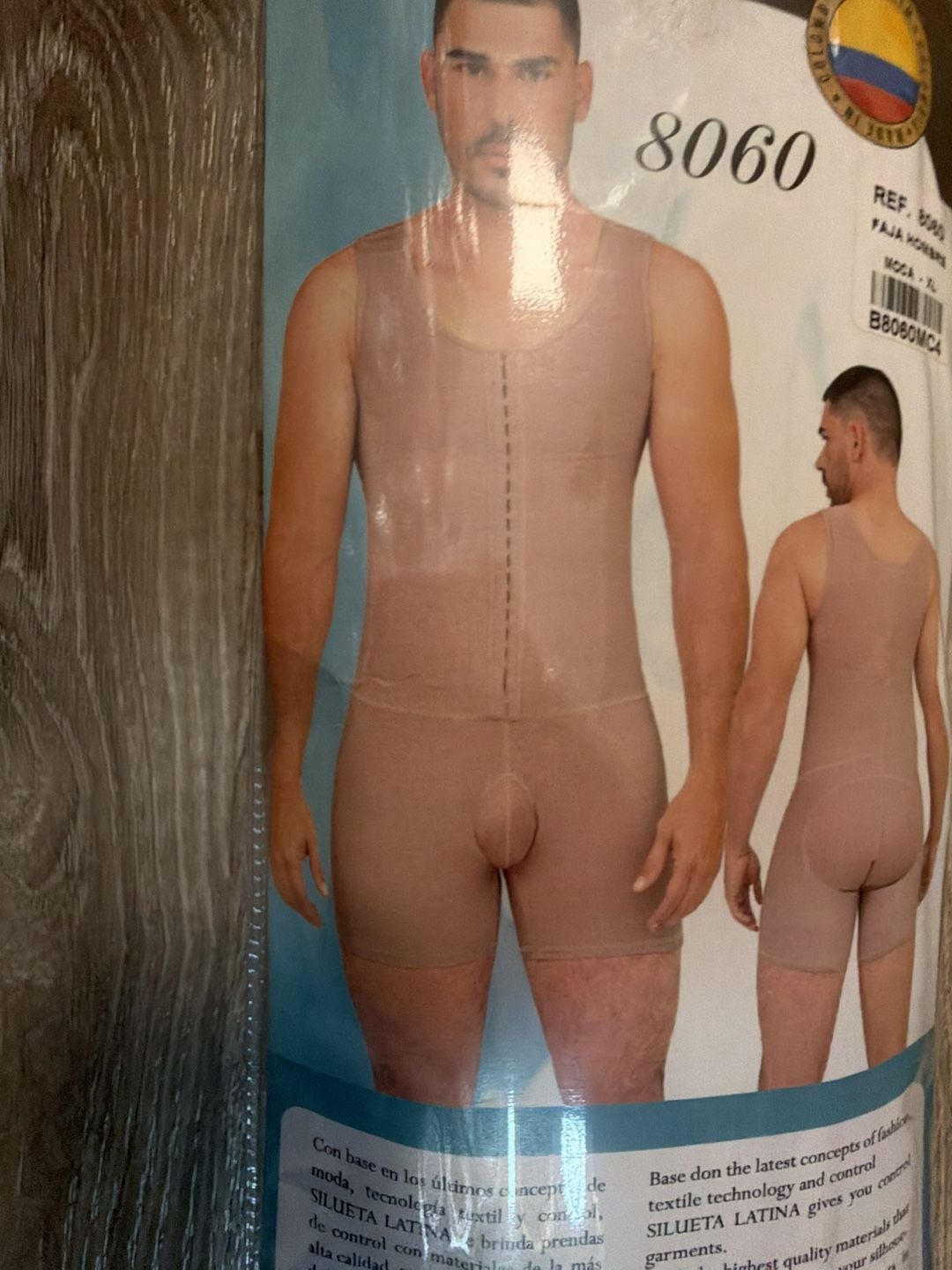 Silueta Latina Faja Hombre Ref. 8060 Compression Body Shaper XL 6