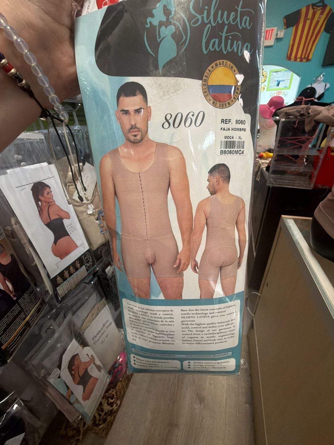 Silueta Latina Faja Hombre Ref. 8060 Compression Body Shaper XL 9