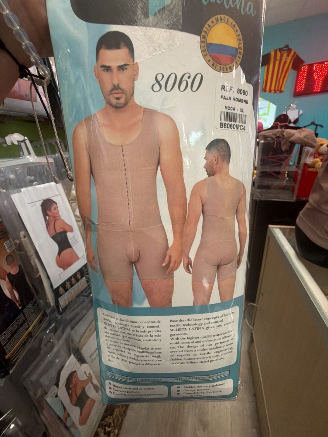 Silueta Latina Faja Hombre Ref. 8060 Compression Body Shaper XL 11