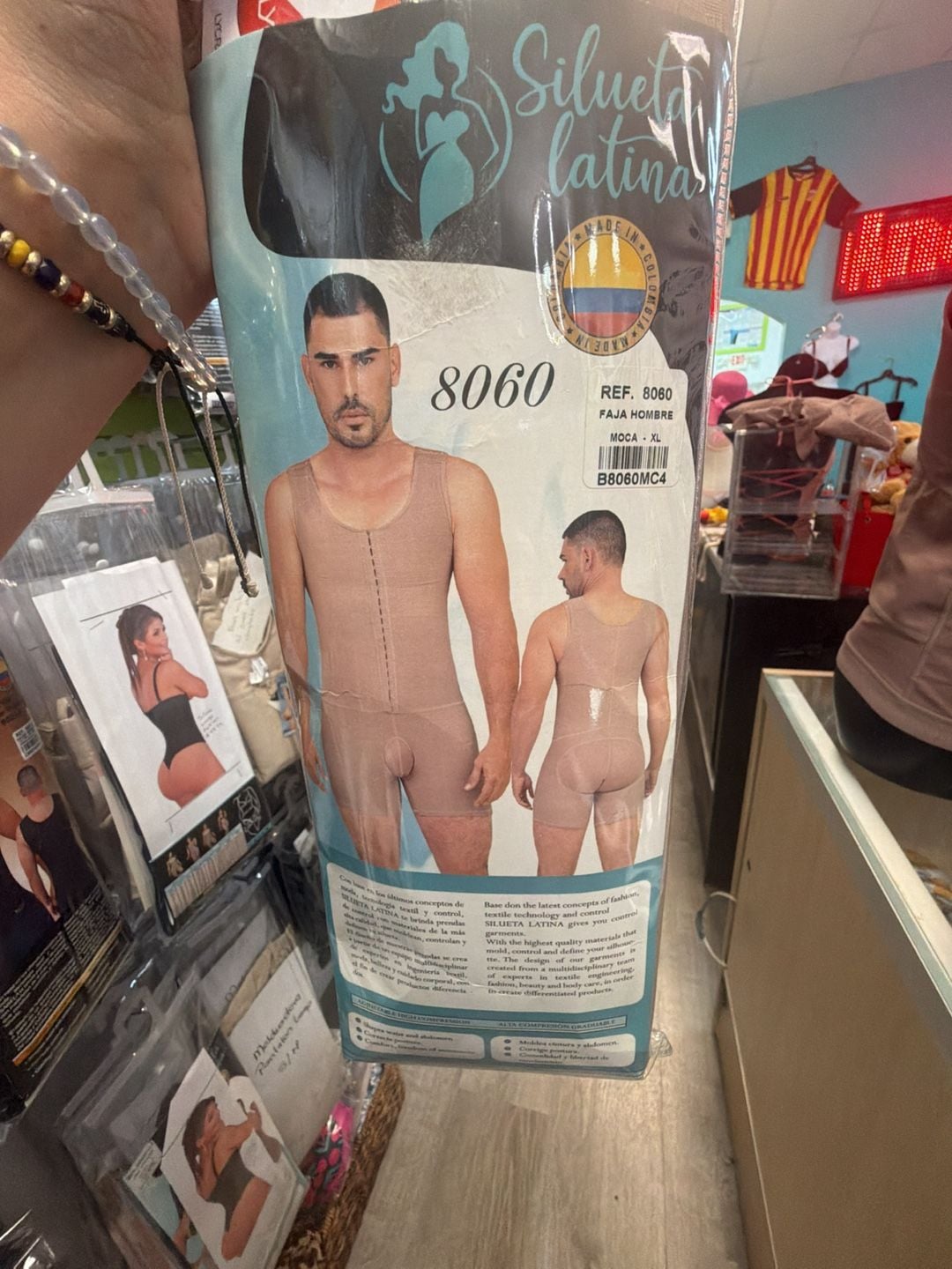 Silueta Latina Faja Hombre Ref. 8060 Compression Body Shaper XL 12