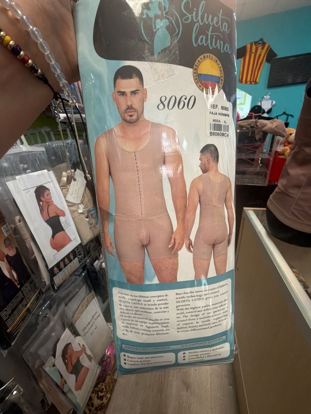 Silueta Latina Faja Hombre Ref. 8060 Compression Body Shaper XL 14