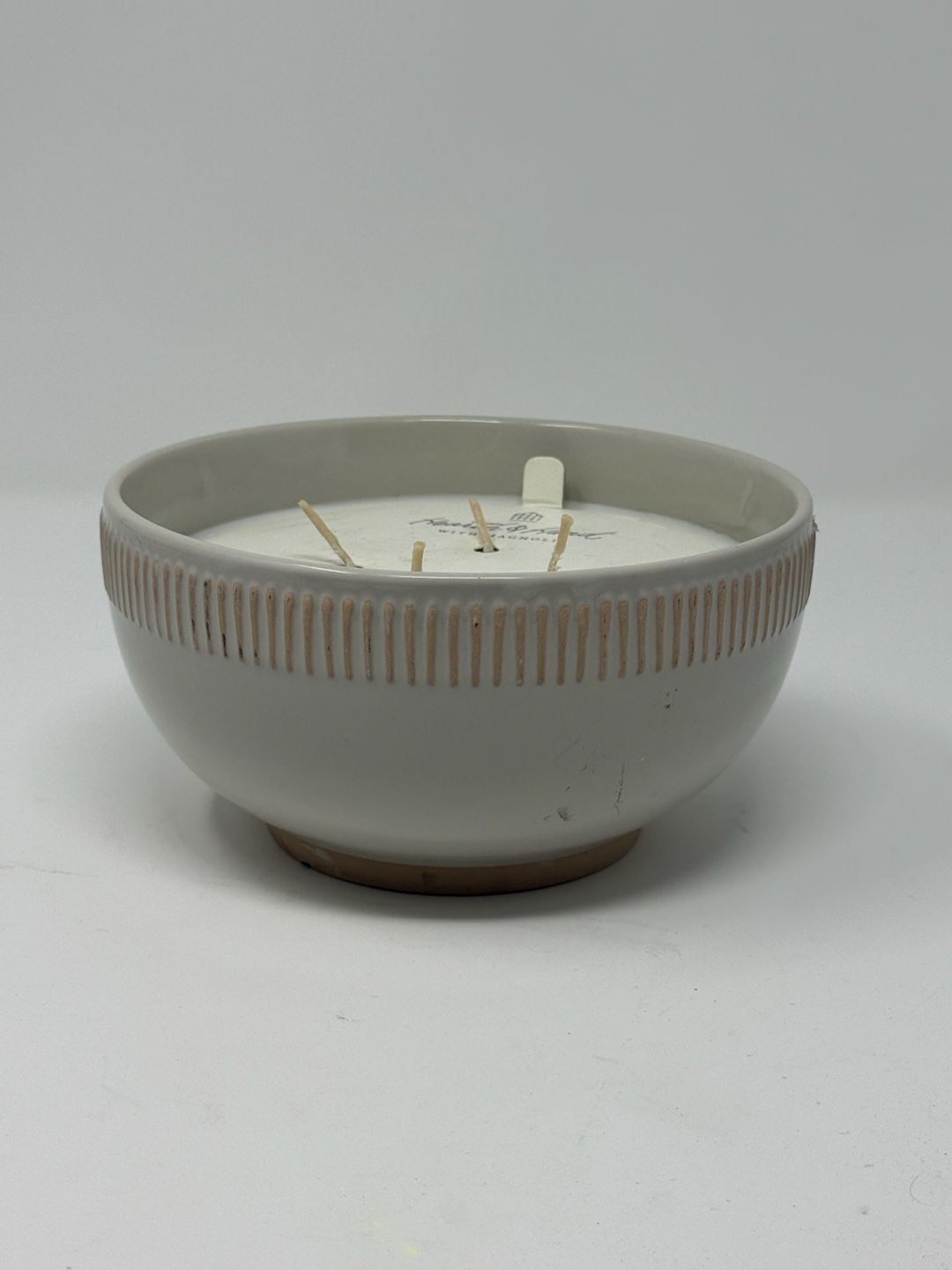 Hearth & Hand with Magnolia 20oz Citronella 4-Wick Ceramic Scented Bowl Candle 1