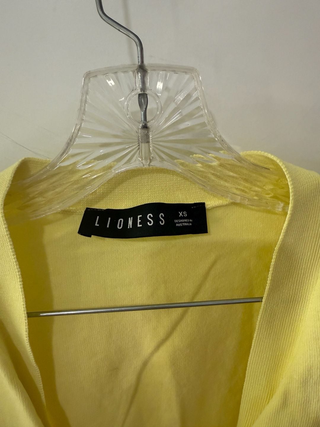 Lioness Yellow Wrap-Front Knit Top 3